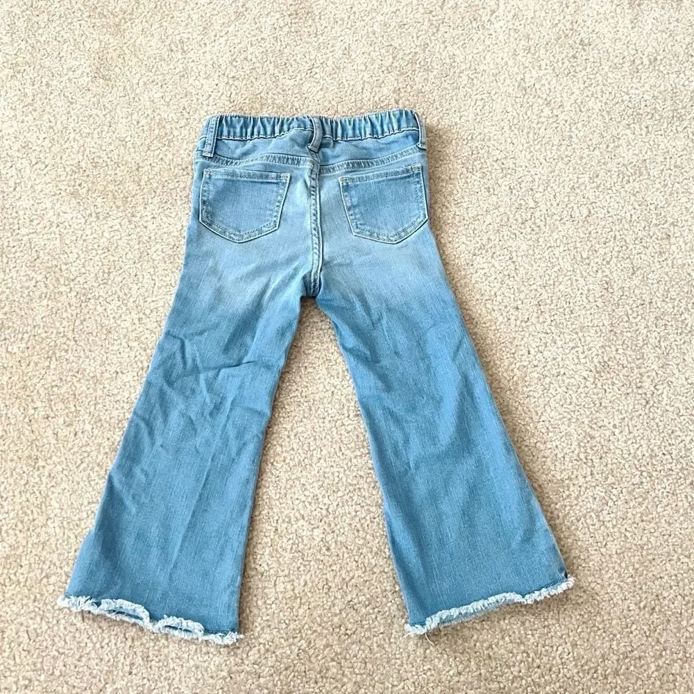 Baby GAP Distressed ‘70s Flare Jeans Toddler Girl size 4